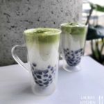 抹茶黑芝麻拿鐵 Matcha Sesame Boba Latte