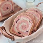 洛神花螺旋吐司 Pink Swirl Bread with Hibiscus Flower