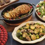 咖哩手風琴馬鈴薯、香蔥抱子甘藍 Curry Hasselback Potato, Stir-Fried Brussel Sprouts